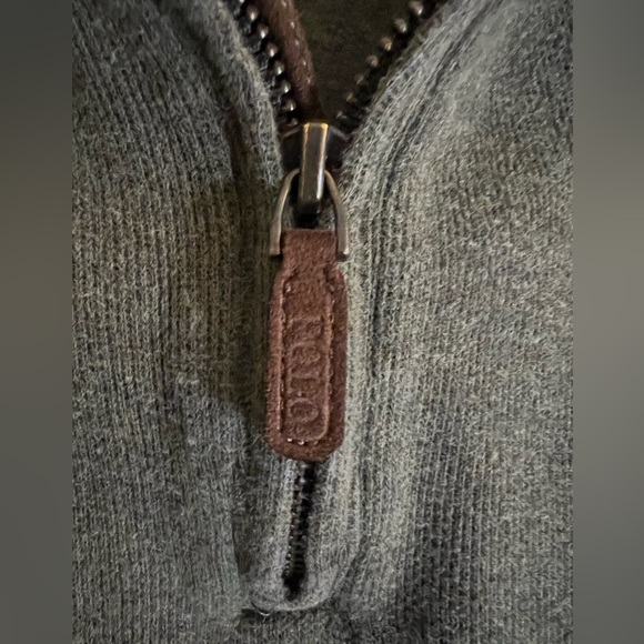 Vintage Polo by Ralph Lauren 1/4 Zip Sweatshirt Sage Green - Picture 3 of 9